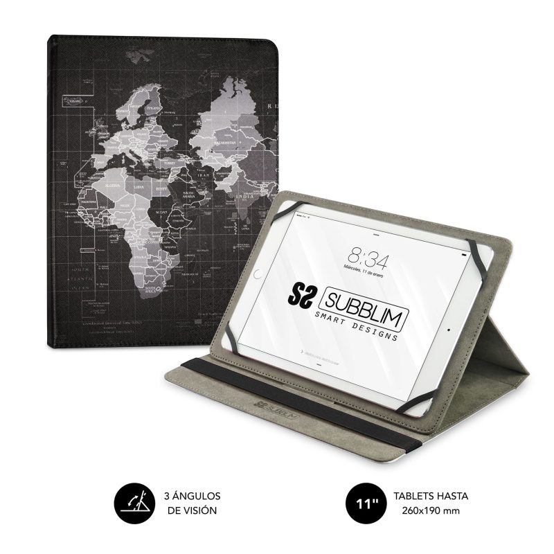 ✅ Capa Tablet universal Trendy Case WORLD MAP 9,6″-11″