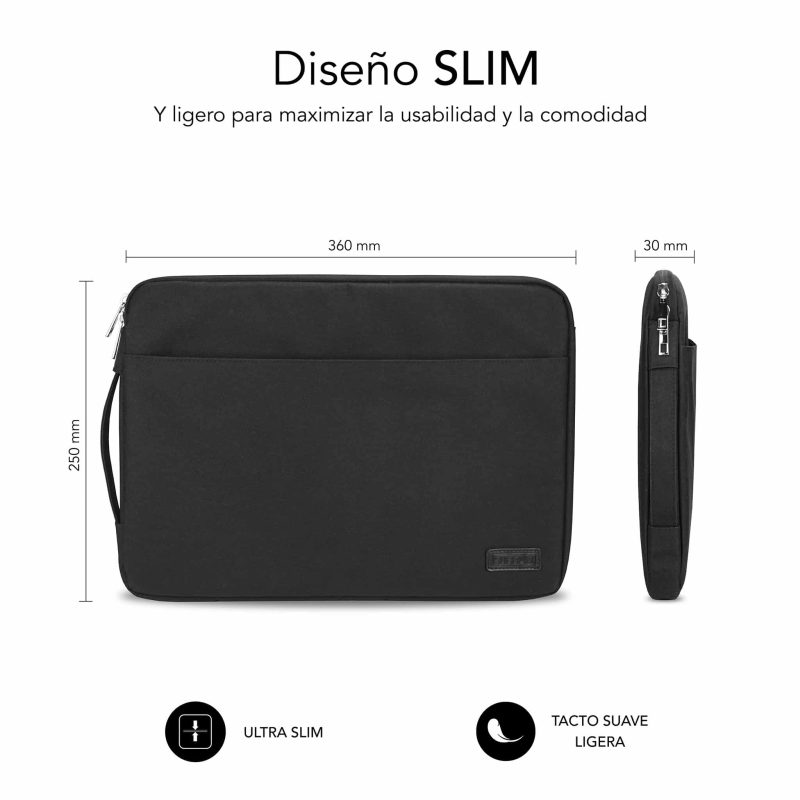 ✅ Bolsa Laptop Urban 13,3″ A 14″ BLACK