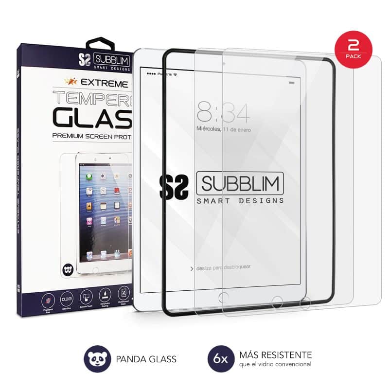 SUB-TG-1APP100 Pack 2x Extreme Tempered Glass iPad 9,7 2018-17