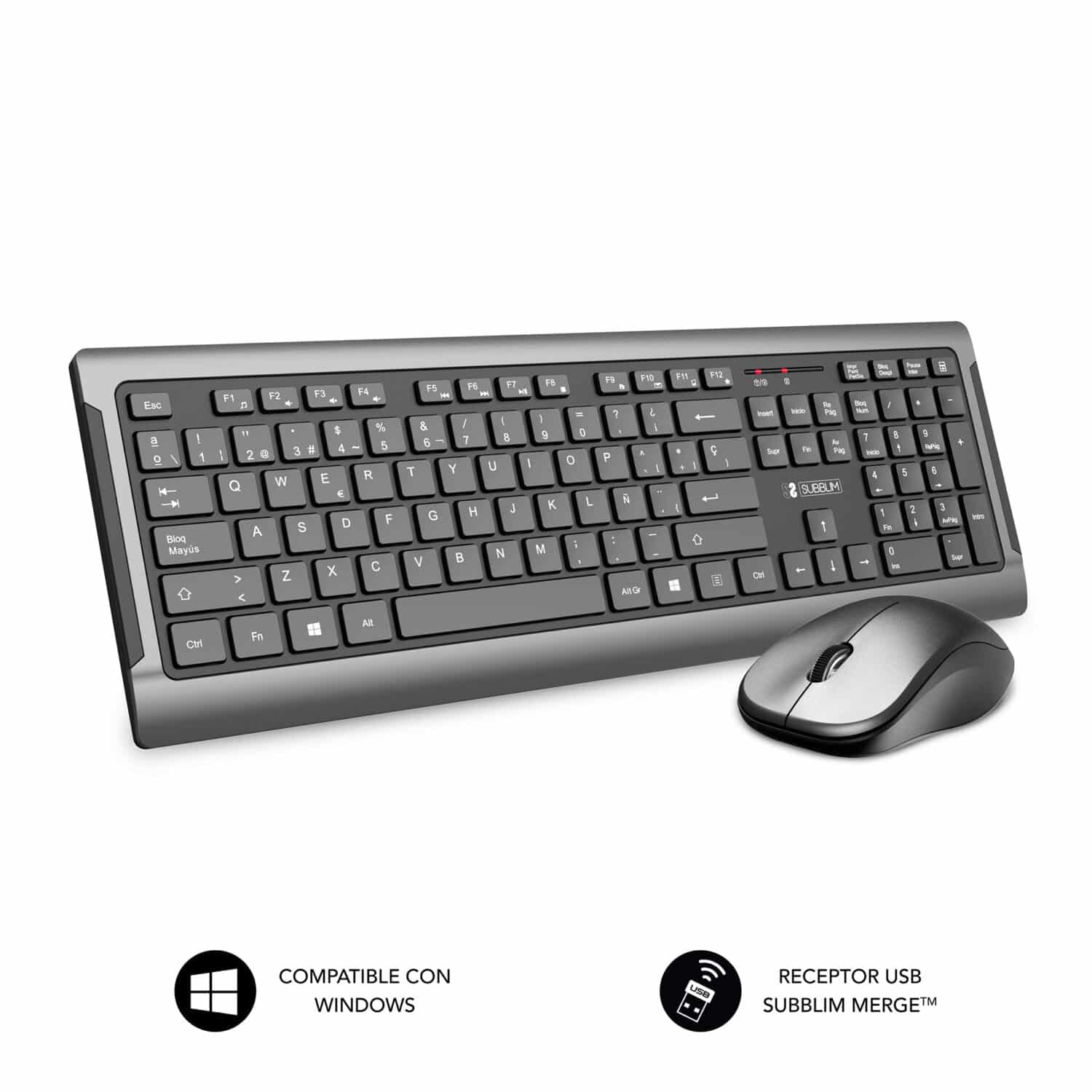 pack teclado e rato sem fios space grey Premium