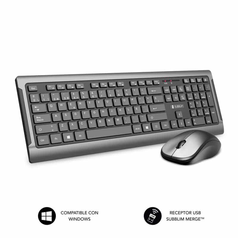 pack teclado e rato sem fios space grey Premium