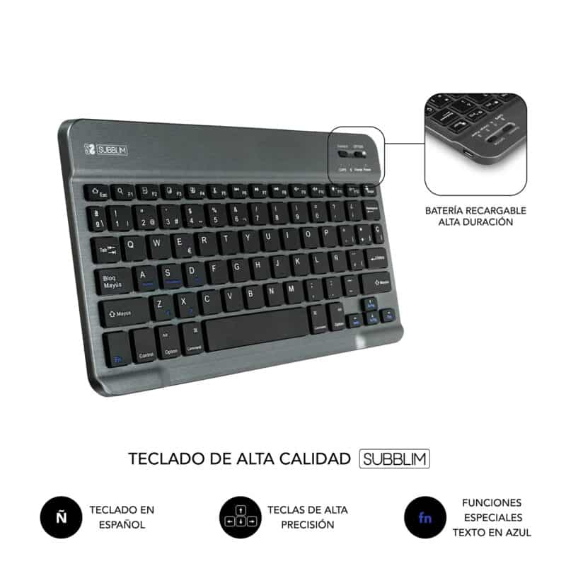 ✅ Capa com teclado KEYTAB PRO BT LENOVO TAB M10 FHD PLUS 10,3″ TB-X606